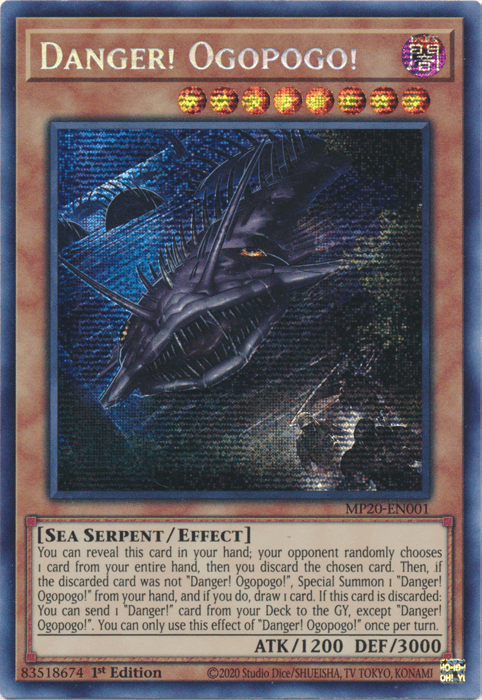Danger! Ogopogo! [MP20-EN001] Prismatic Secret Rare - Josh's Cards