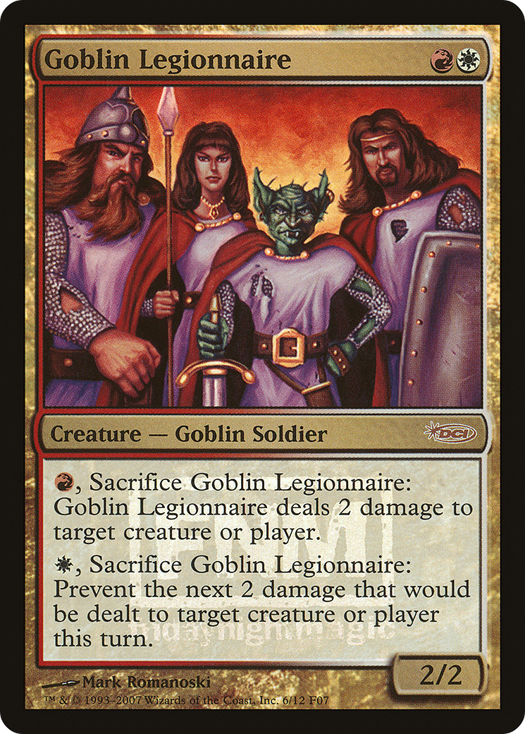 Goblin Legionnaire (FNM-006) - Friday Night Magic 2007 Foil