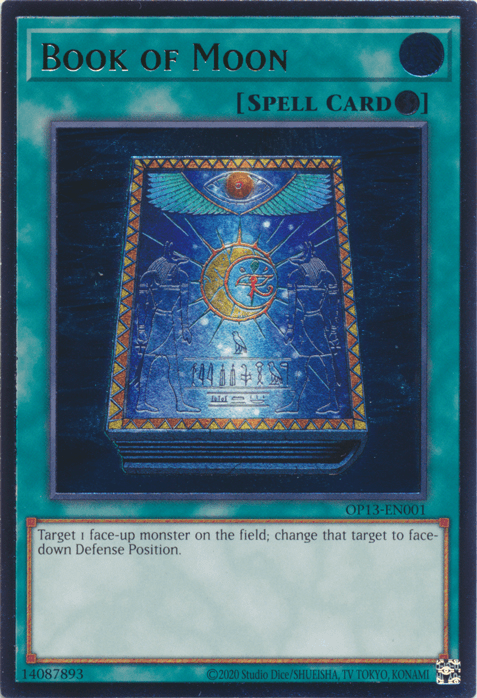 Book of Moon [OP13-EN001] Ultimate Rare - Josh's Cards