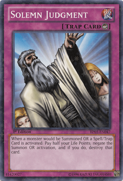 Solemn Judgment [BP01-EN047] Starfoil Rare - Josh's Cards