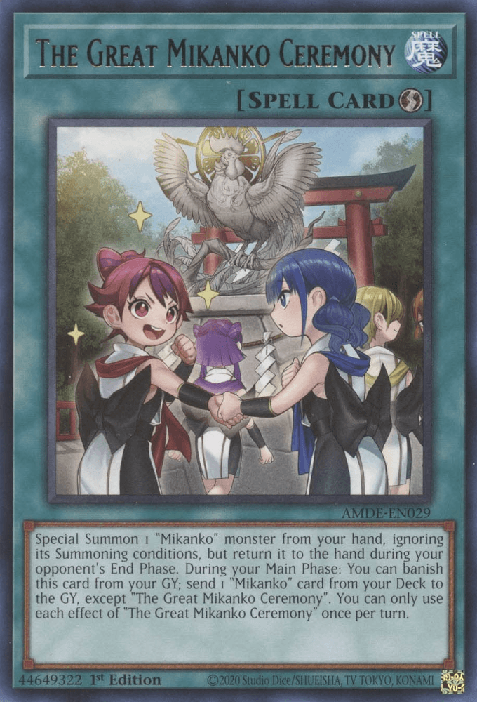 The Great Mikanko Ceremony [AMDE-EN029] Rare - Josh's Cards