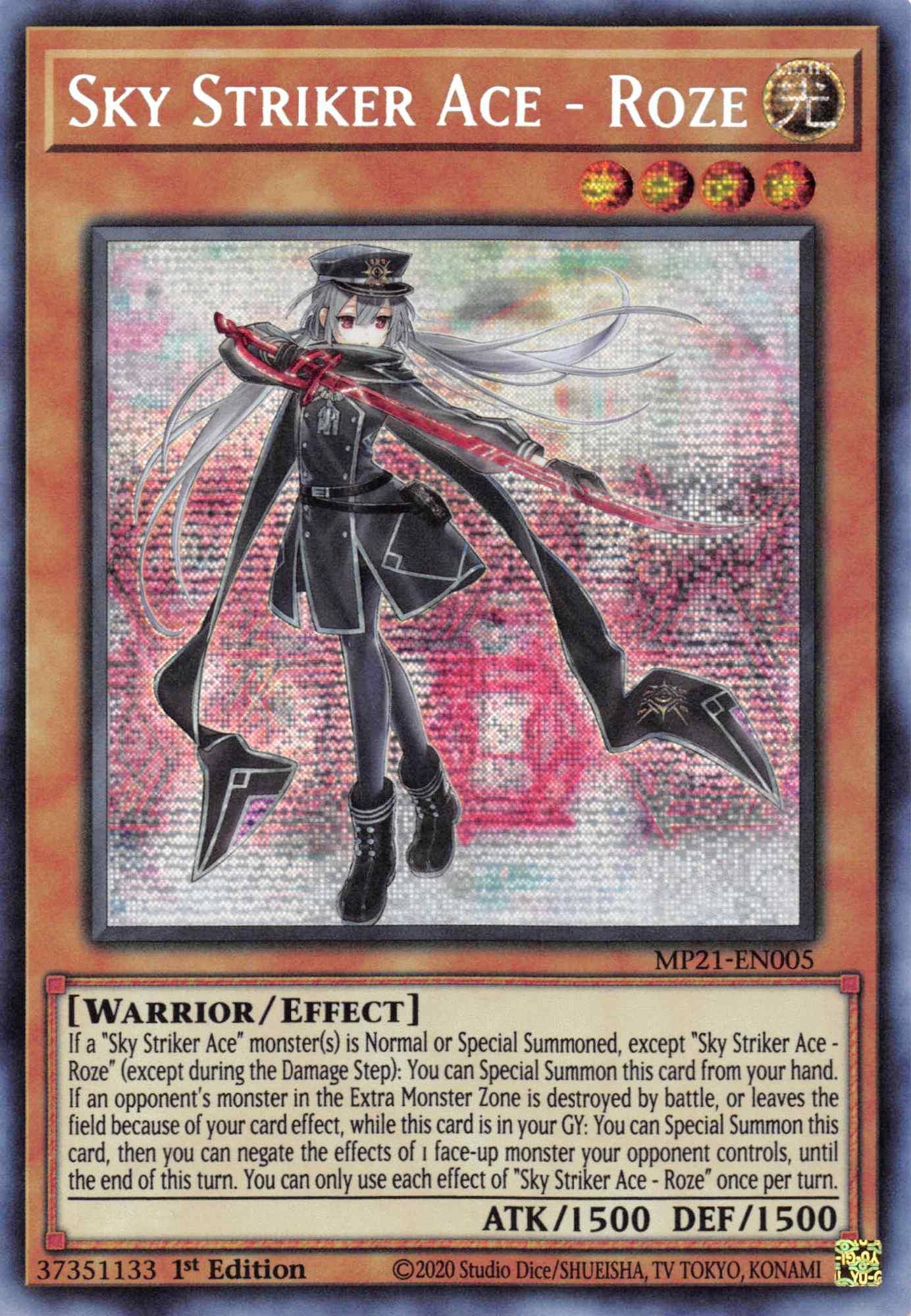 Sky Striker Ace - Roze [MP21-EN005] Prismatic Secret Rare - Josh's Cards