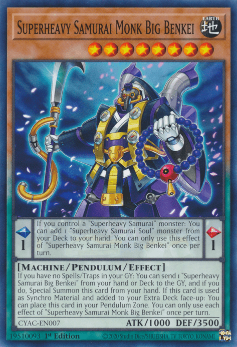Superheavy Samurai Monk Big Benkei [CYAC-EN007] Common - Josh's Cards