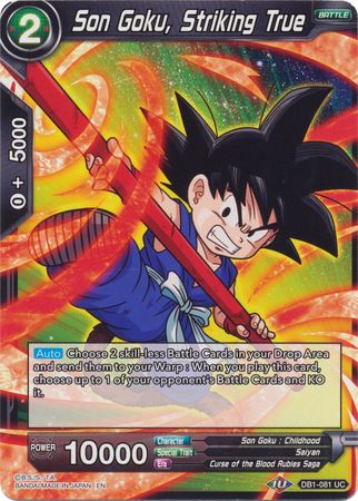 Son Goku, Striking True (DB1-081) [Dragon Brawl] Parallel Foil
