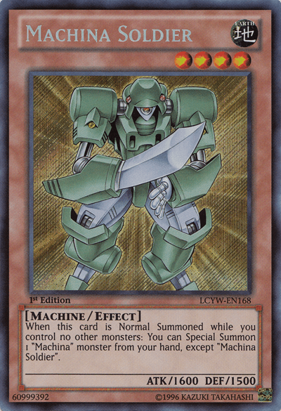 Machina Soldier [LCYW-EN168] Secret Rare - Josh's Cards