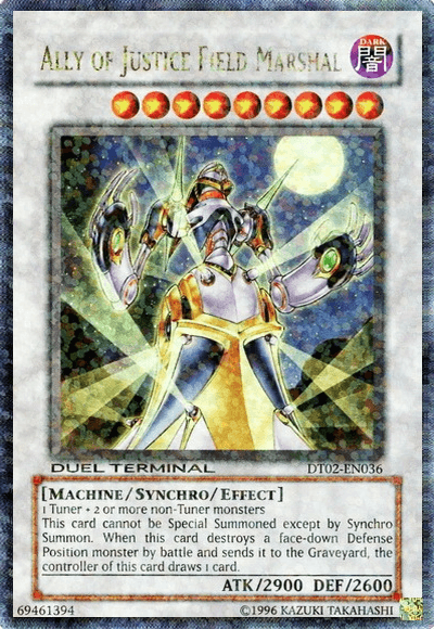Ally of Justice Field Marshal [DT02-EN036] Ultra Rare - Josh's Cards
