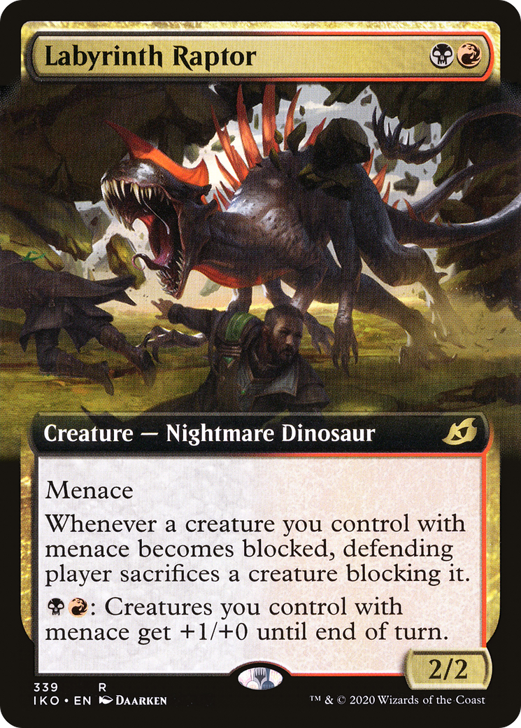 Labyrinth Raptor (IKO-339) - Ikoria: Lair of Behemoths: (Extended Art) Foil