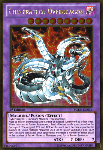 Chimeratech Overdragon [PGLD-EN056] Gold Rare - Josh's Cards
