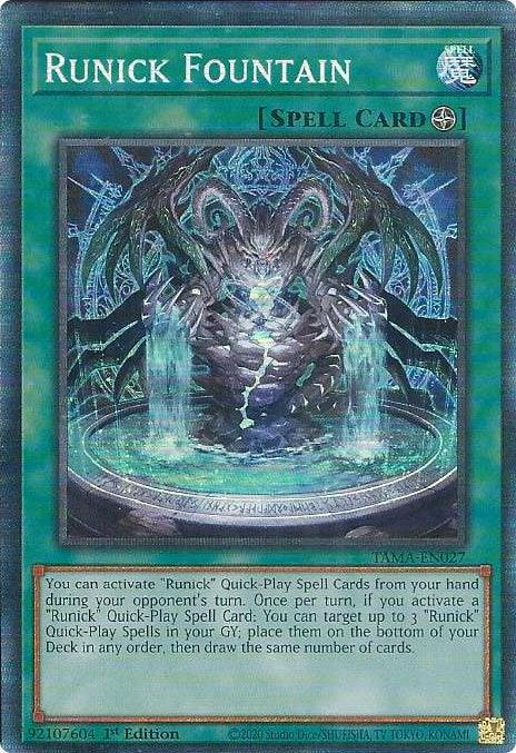 Runick Fountain [TAMA-EN027] Collector's Rare - Josh's Cards
