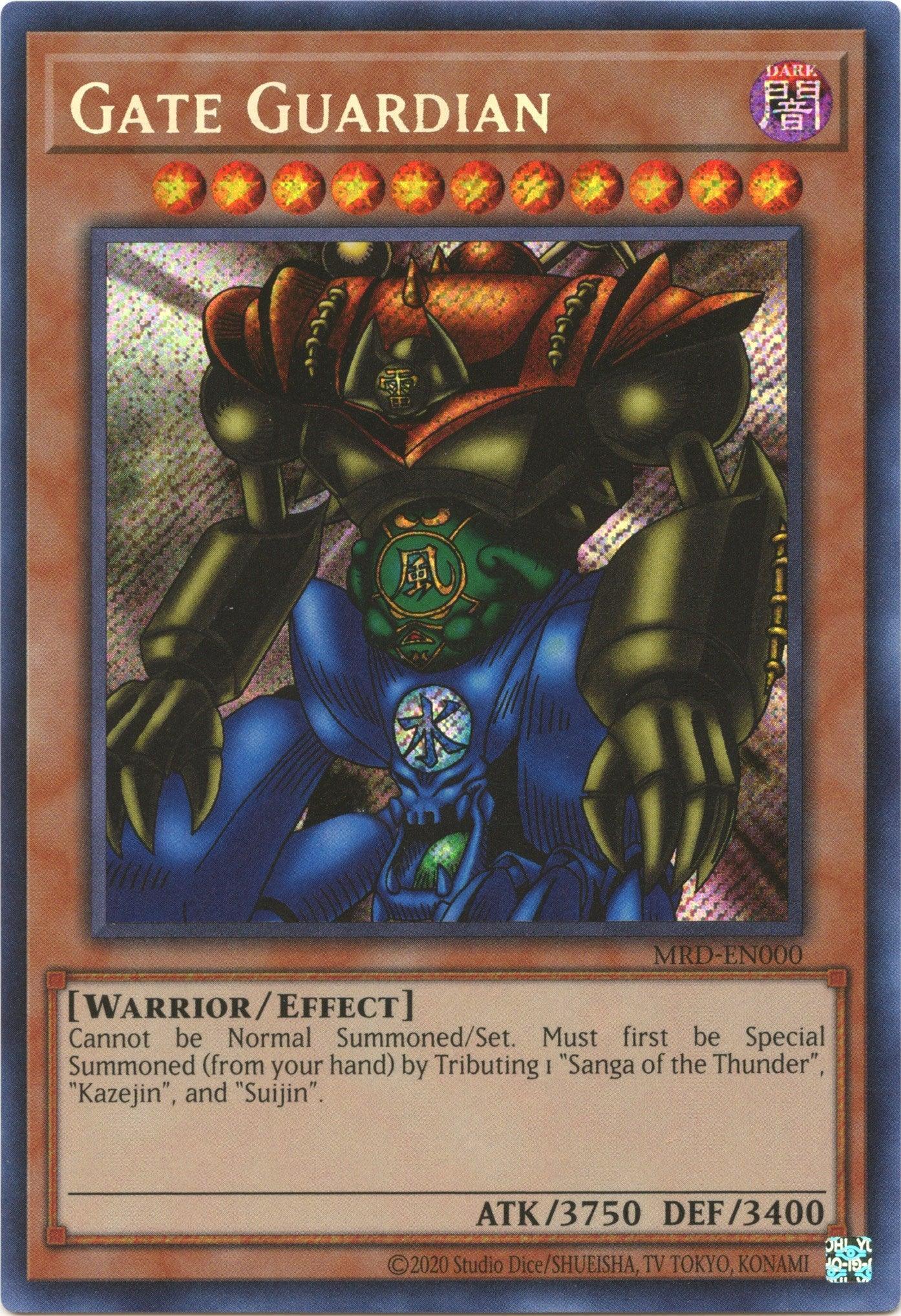Gate Guardian (25th Anniversary) [MRD-EN000] Secret Rare - Josh's Cards