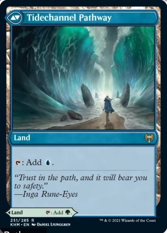 Barkchannel Pathway // Tidechannel Pathway (KHM-251) - Kaldheim Foil