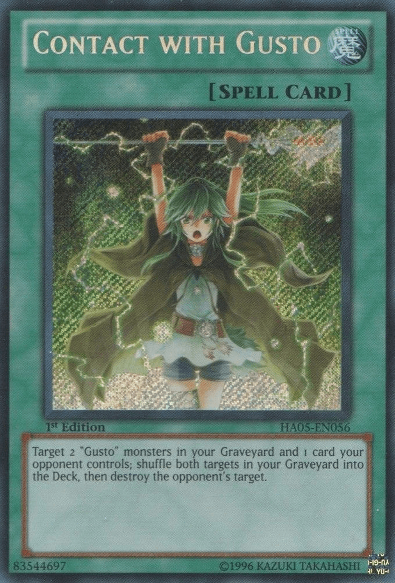 Contact with Gusto [HA05-EN056] Secret Rare - Josh's Cards