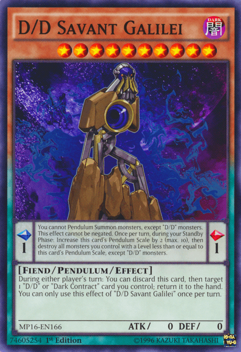 D/D Savant Galilei [MP16-EN166] Common - Josh's Cards