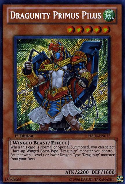 Dragunity Primus Pilus [HA04-EN012] Secret Rare - Josh's Cards