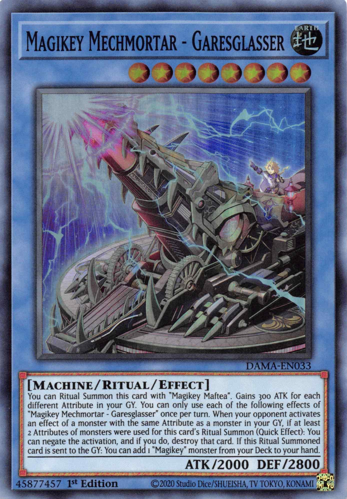 Magikey Mechmortar - Garesglasser [DAMA-EN033] Super Rare - Josh's Cards