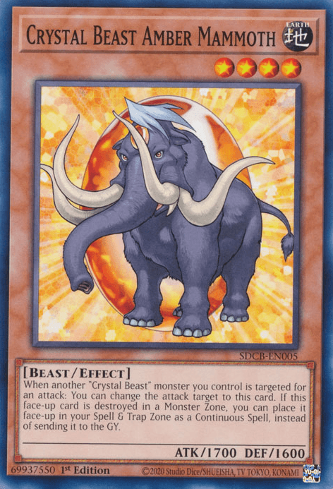 Crystal Beast Amber Mammoth [SDCB-EN005] Common - Josh's Cards