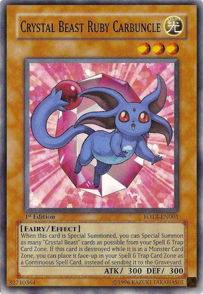 Crystal Beast Ruby Carbuncle [FOTB-EN001] Common - Josh's Cards
