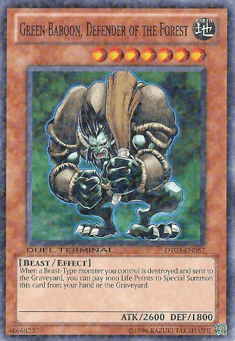 Green Baboon, Defender of the Forest [DT03-EN057] Common - Josh's Cards