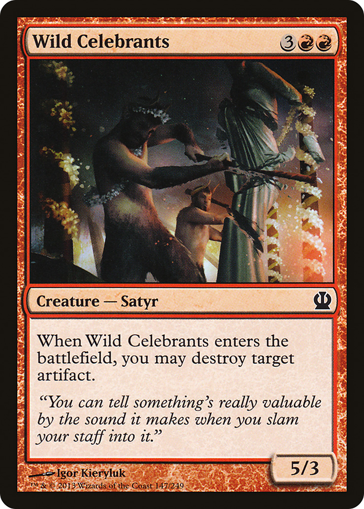Wild Celebrants (THS-147) - Theros Foil