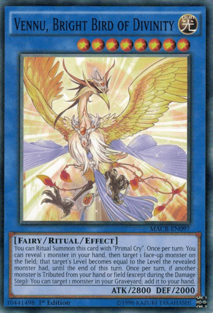 Vennu, Bright Bird of Divinity [MACR-EN097] Common - Josh's Cards