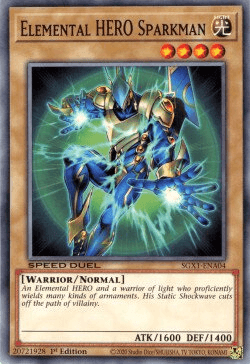 Elemental HERO Sparkman [SGX1-ENA04] Common - Josh's Cards