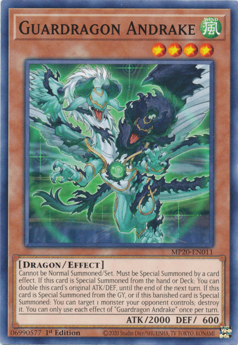 Guardragon Andrake [MP20-EN011] Common - Josh's Cards