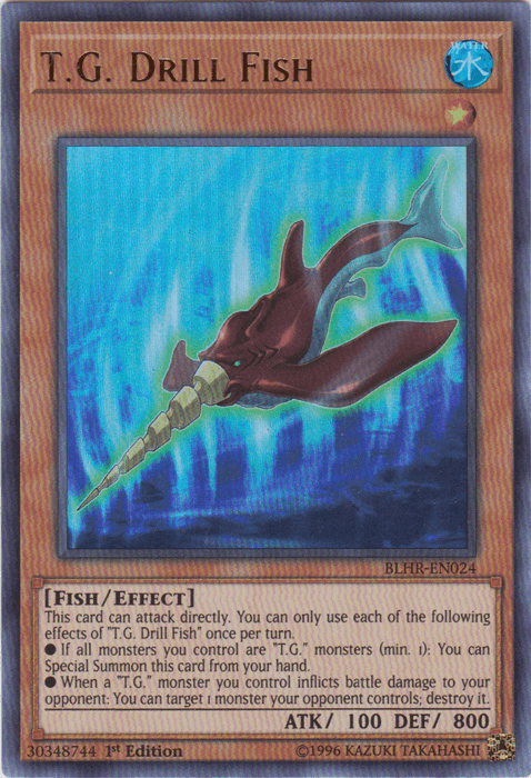 T.G. Drill Fish [BLHR-EN024] Ultra Rare - Josh's Cards