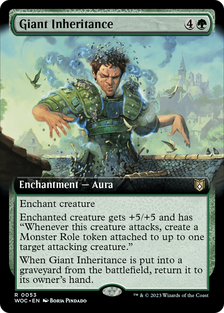 Giant Inheritance (WOC-053) - Wilds of Eldraine Commander: (Extended Art)