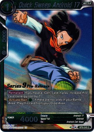 Quick Sweep Android 17 (BT9-045) [Universal Onslaught Prerelease Promos] Parallel Foil