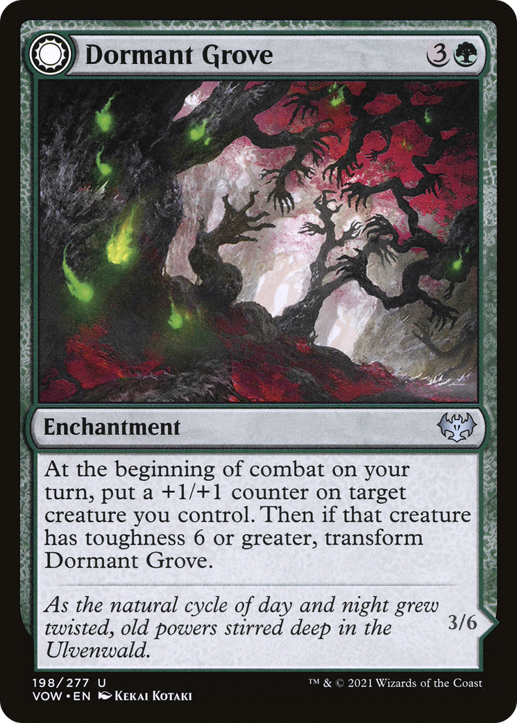 Dormant Grove // Gnarled Grovestrider (VOW-198) - Innistrad: Crimson Vow: (Double Faced Transform)