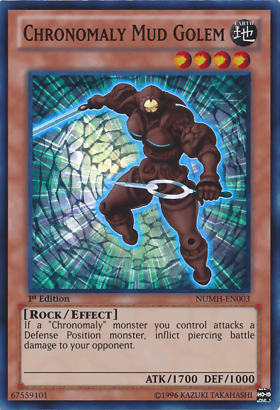 Chronomaly Mud Golem [NUMH-EN003] Super Rare - Josh's Cards