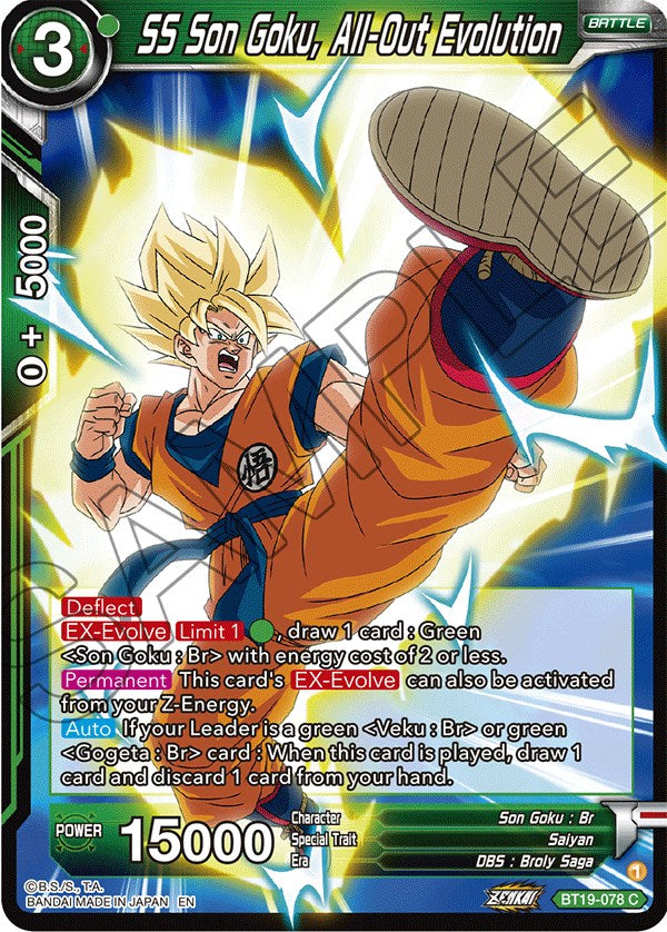 SS Son Goku, All-Out Evolution (BT19-078) [Fighter's Ambition] Parallel Foil