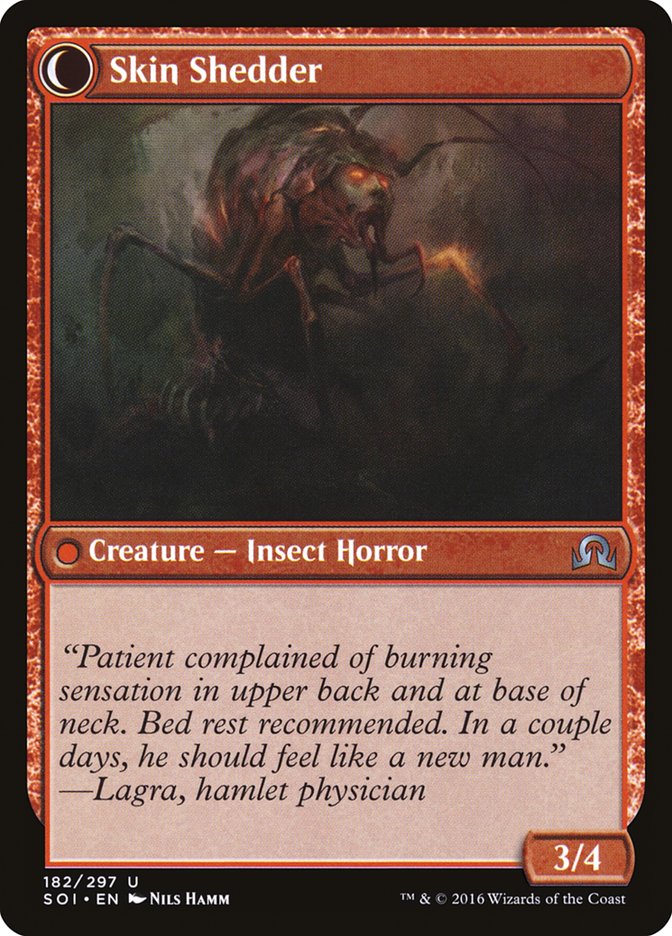 Skin Invasion // Skin Shedder (SOI-182) - Shadows over Innistrad: (Double Faced Transform) Foil