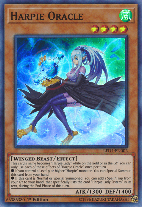 Harpie Oracle [LED4-EN002] Super Rare - Josh's Cards