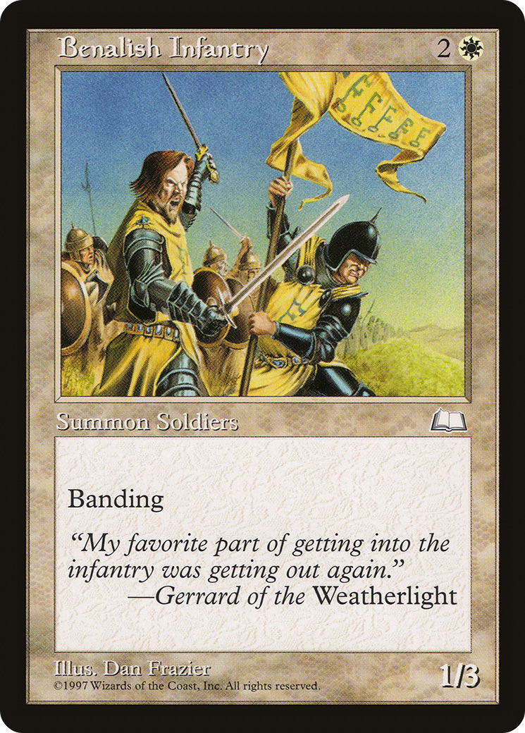 Benalish Infantry (WTH-) - Weatherlight