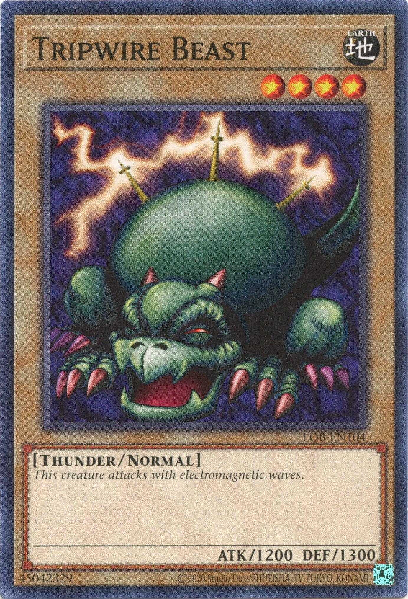 Tripwire Beast (25th Anniversary) [LOB-EN104] Common - Josh's Cards