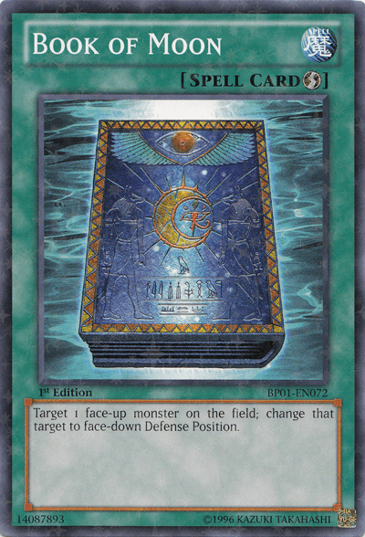 Book of Moon [BP01-EN072] Starfoil Rare - Josh's Cards