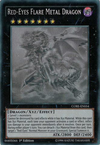 Red-Eyes Flare Metal Dragon [CORE-EN054] Ghost Rare - Josh's Cards