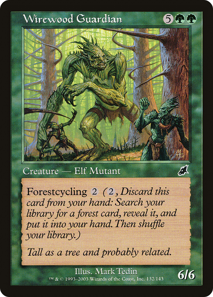 Wirewood Guardian (SCG-132) - Scourge Foil