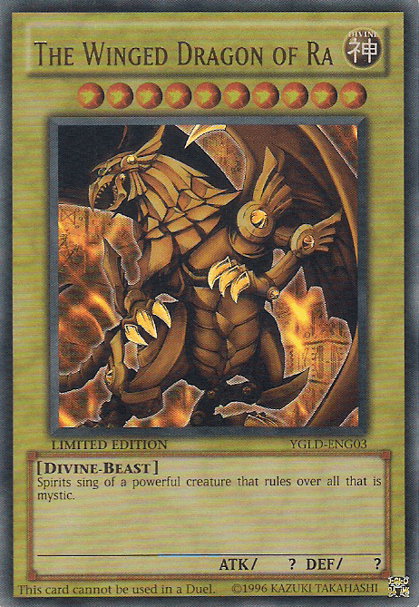 The Winged Dragon of Ra [YGLD-ENG03] Ultra Rare - Josh's Cards