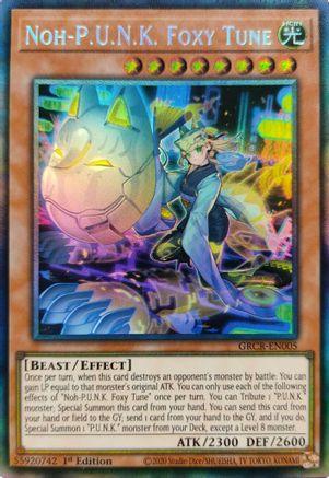 Noh-P.U.N.K. Foxy Tune [GRCR-EN005] Collector's Rare - Josh's Cards
