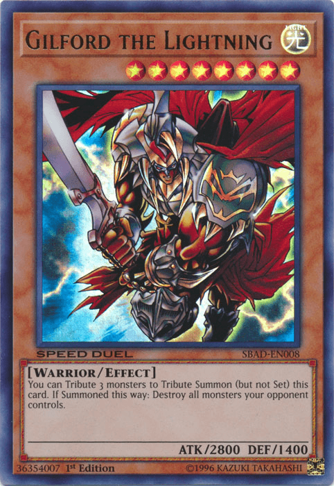 Gilford the Lightning [SBAD-EN008] Ultra Rare - Josh's Cards
