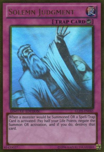 Solemn Judgment [GLD5-EN045] Ghost/Gold Rare - Josh's Cards