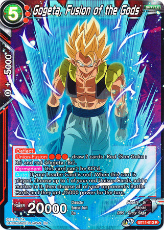 Gogeta, Fusion of the Gods (BT11-013) [Vermilion Bloodline 2nd Edition] Parallel Foil