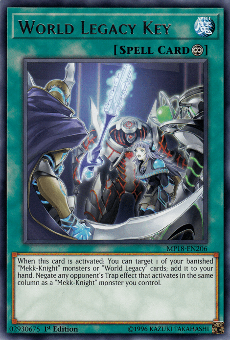 World Legacy Key [MP18-EN206] Rare - Josh's Cards