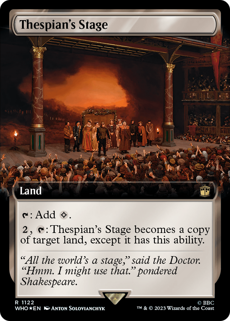 Thespian's Stage (WHO-1122) - Doctor Who: (Extended Art) Foil
