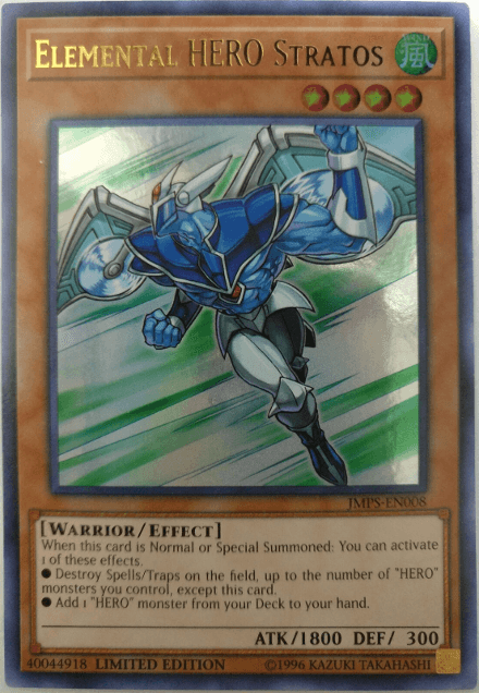 Elemental Hero Stratos [JMPS-EN008] Ultra Rare - Josh's Cards