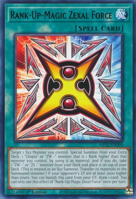 Rank-Up-Magic Zexal Force [MP22-EN090] Rare - Josh's Cards