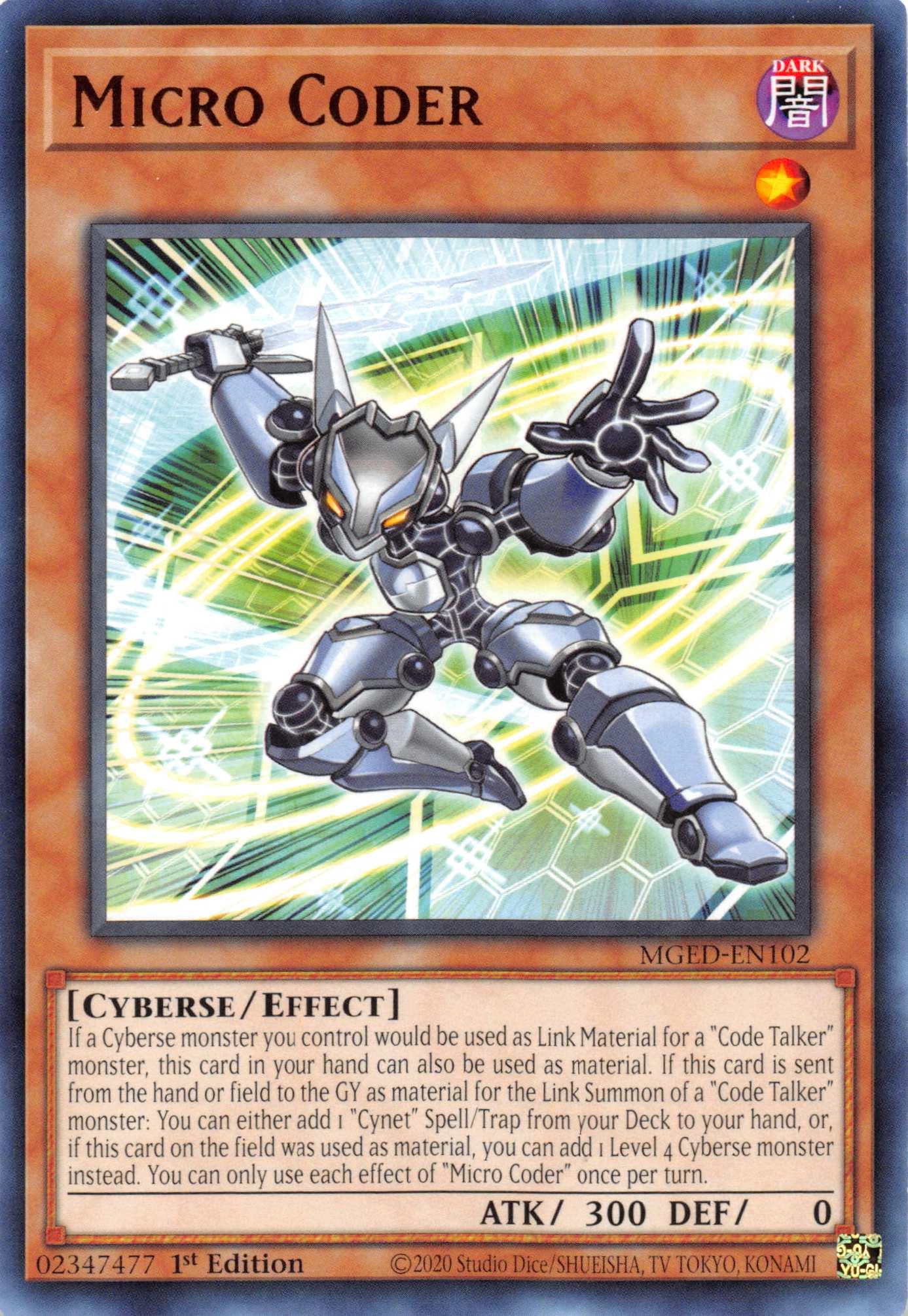 Micro Coder [MGED-EN102] Rare - Josh's Cards