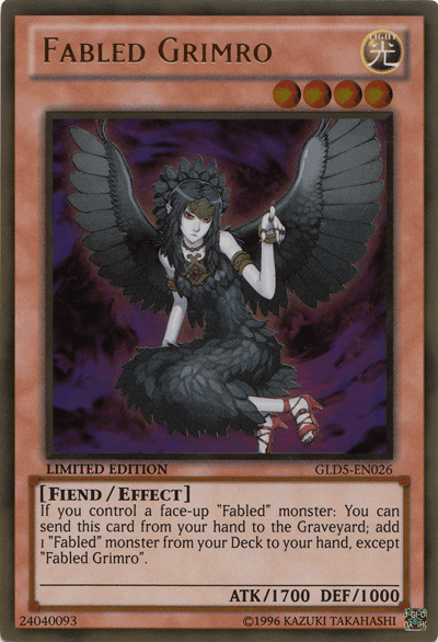 Fabled Grimro [GLD5-EN026] Gold Rare - Josh's Cards